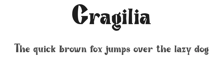 Gragilia by Gabrielle Devina S — Display Font