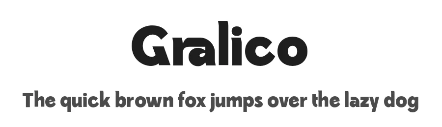 Gralico by Bakhrudin Ja'far — Sans Serif Font