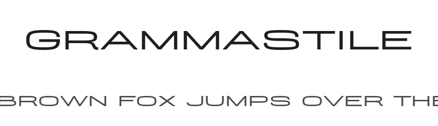 Grammastile by Justin Penner — Sans Serif Font
