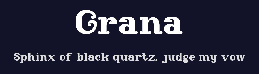 Grana — Serif Font — thumbnail 2
