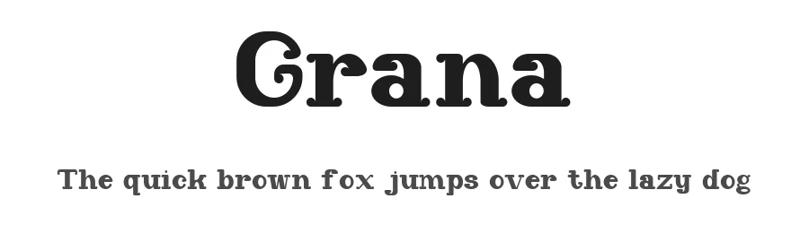 Grana — Serif Font