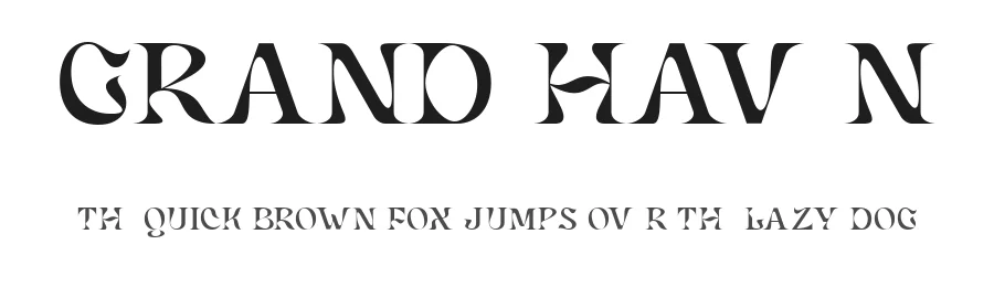 Grand Haven by Pentagonistudio — Display Font
