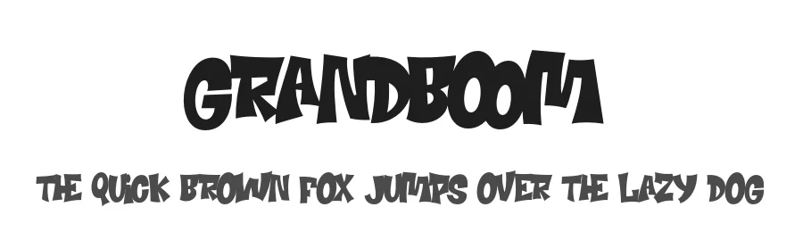 Grandboom by Dida Ahluddin — Display Font