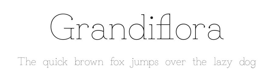 Grandiflora by Haesung Cho — Serif Font