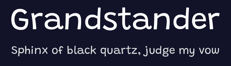 Grandstander by Tyler Finck — Sans Serif Font — thumbnail 2