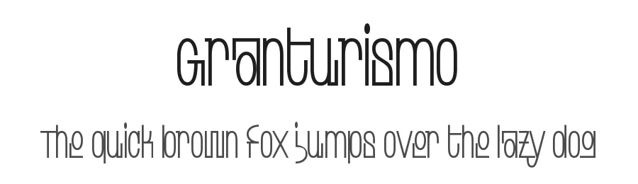 Granturismo by Nathan Laurent β Display Font