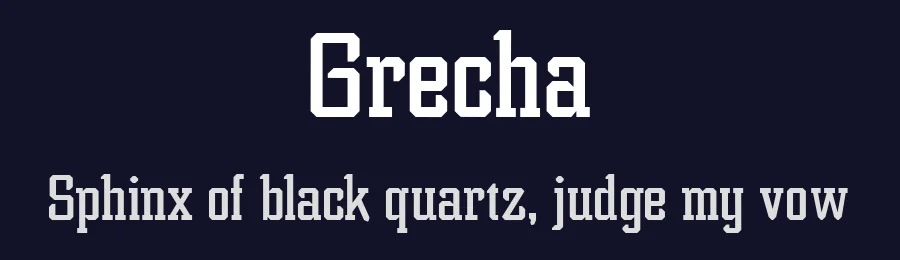 Grecha — Slab Serif Font — thumbnail 2