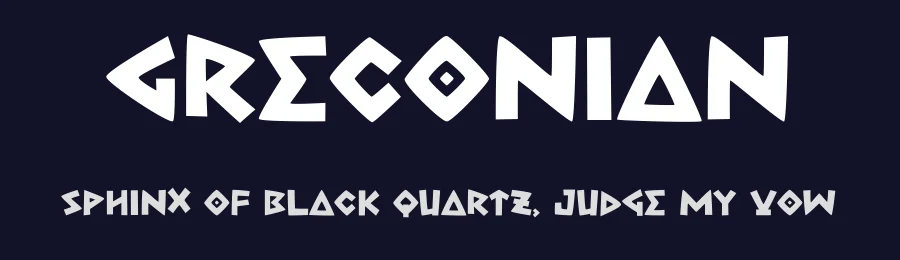 Greconian by Sahirul Puguh — Display Font — thumbnail 2