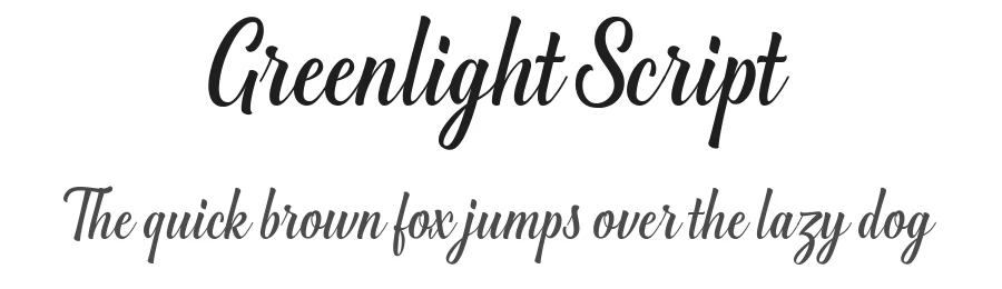 Greenlight Script by Great Studio — Script Handwritten Font