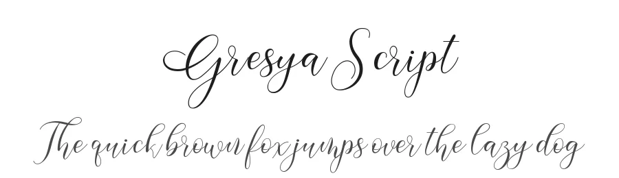 Gresya Script by fahri rizal — Script Handwritten Font