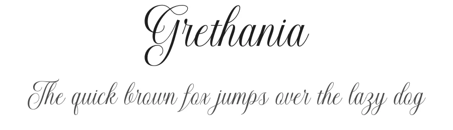 Grethania by Romie Creative — Script Handwritten Font