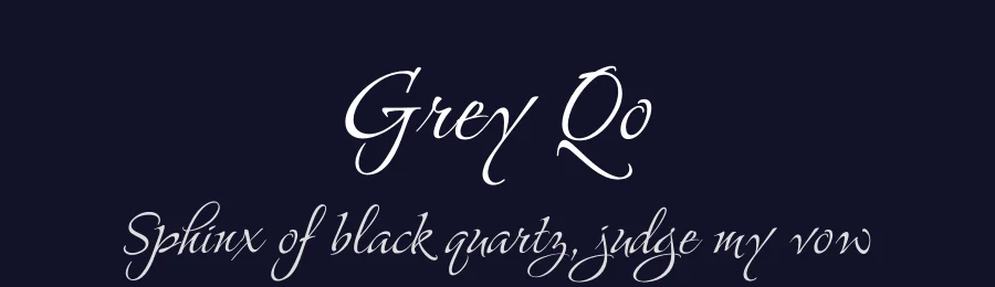 Grey Qo by Robert E. Leuschke — Script Handwritten Font — thumbnail 2