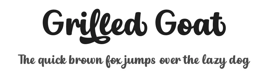 Grilled Goat by Lettersweet — Script Handwritten Font