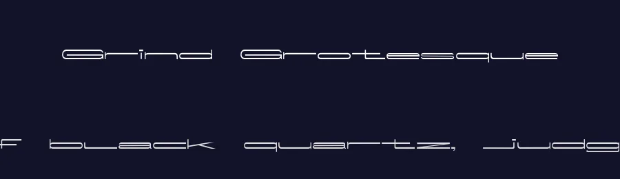 Grind Grotesque by Mickaël Emile — Sans Serif Font — thumbnail 2