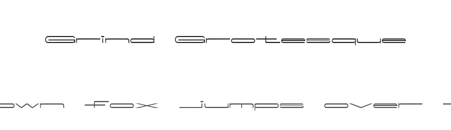 Grind Grotesque by Mickaël Emile — Sans Serif Font
