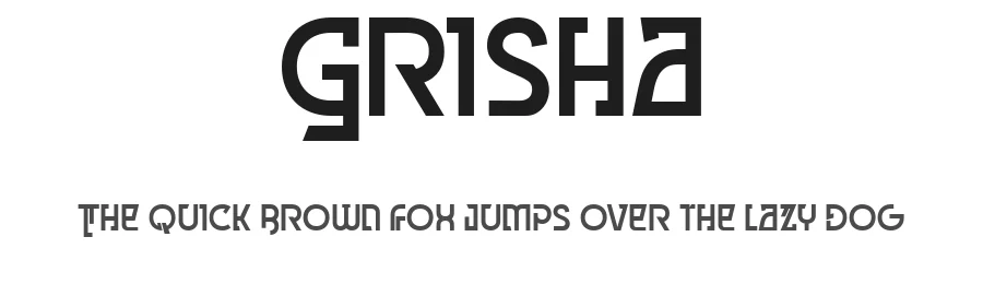 Grisha by Jarnawi Saja — Display Font