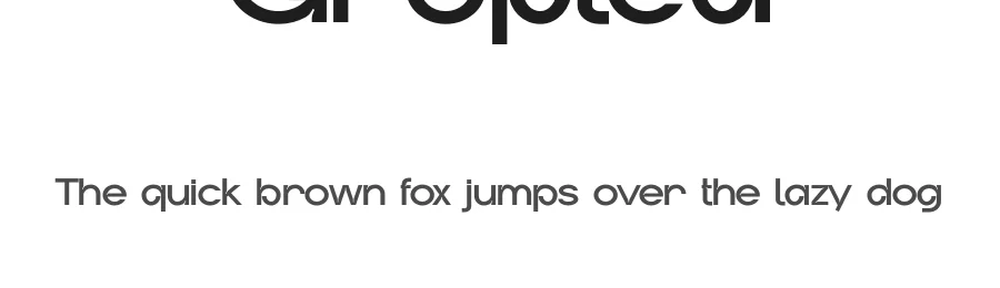 Gropled by Daniyar Sharipov — Sans Serif Font