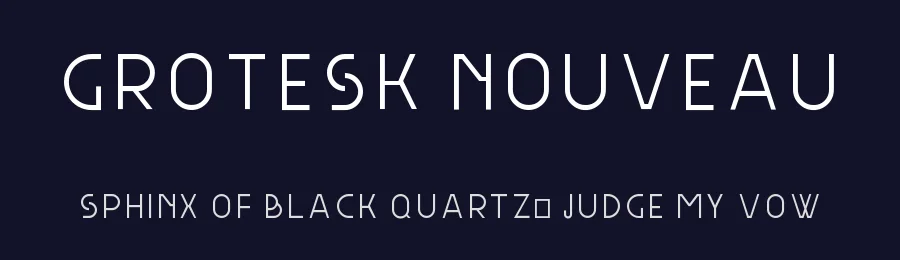 Grotesk Nouveau by Frank Adebiaye — Sans Serif Font — thumbnail 2