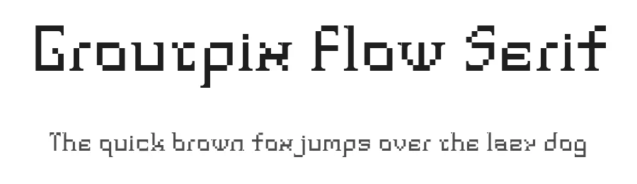 Groutpix Flow Serif