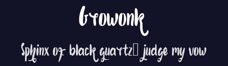 Growonk — Script Handwritten Font — thumbnail 2