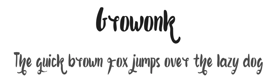 Growonk — Script Handwritten Font