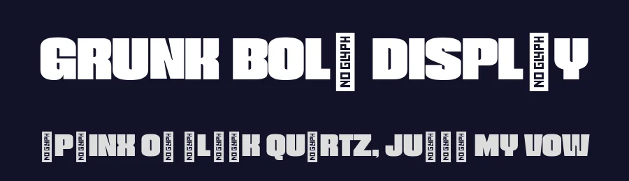 Grunk Bold Display by Casloop Team — Display Font — thumbnail 2