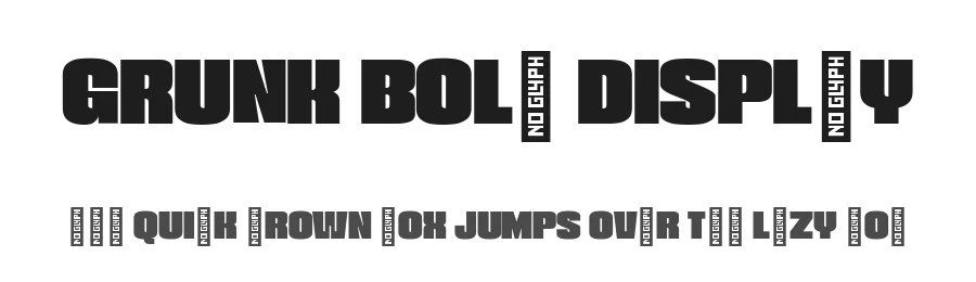 Grunk Bold Display by Casloop Team — Display Font