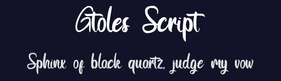 Gtoles Script by Ocans Project — Script Handwritten Font — thumbnail 2