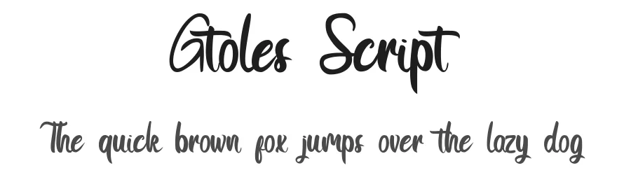 Gtoles Script by Ocans Project — Script Handwritten Font