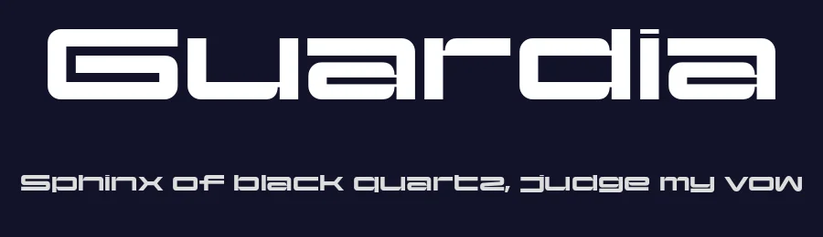 Guardia by Mateo Broillet — Display Font — thumbnail 2