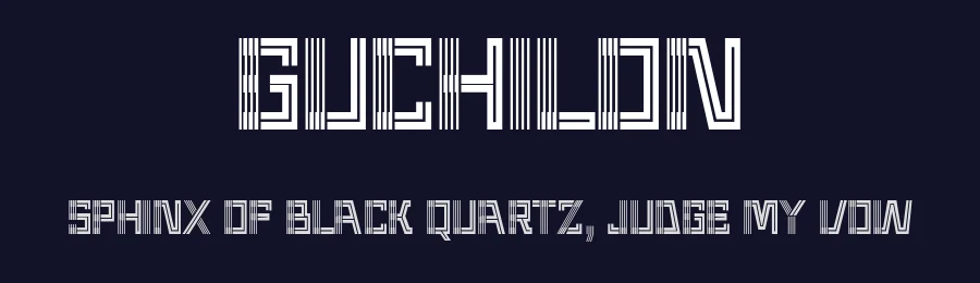 Guchilon by Drizy Studio — Display Font — thumbnail 2