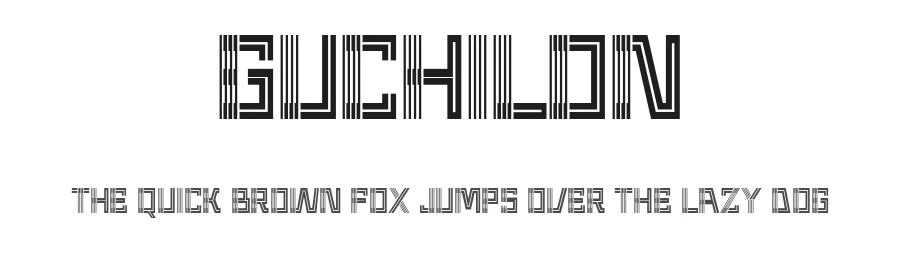 Guchilon by Drizy Studio — Display Font
