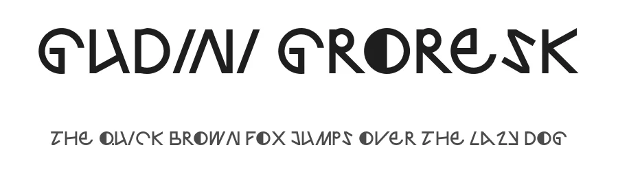 Gudini Groresk by Mikhail Mamikonyan — Display Font