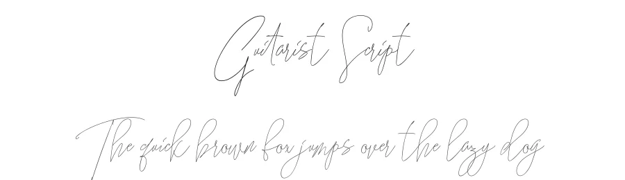 Guitarist Script by Deniz86 — Script Handwritten Font