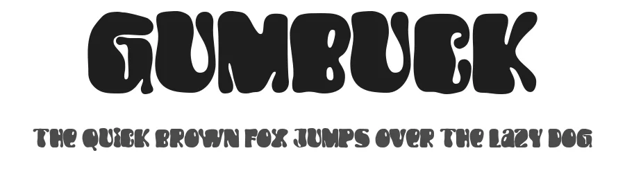 Gumbuck by Jarnawi Saja — Display Font