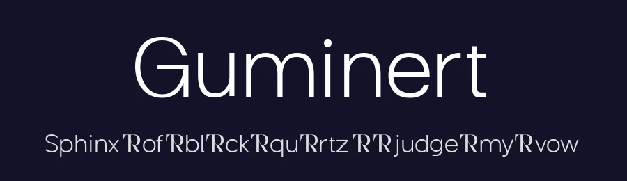Guminert by Ridwanfil (Ridwan fadilah) — Sans Serif Font — thumbnail 2