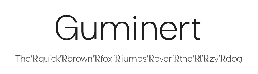 Guminert by Ridwanfil (Ridwan fadilah) — Sans Serif Font