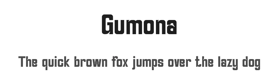 Gumona by Jamaludin Ahmad Sahestya Dharma — Sans Serif Font
