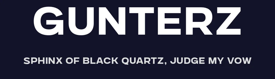 Gunterz by Arwan Sutanto — Display Font — thumbnail 2