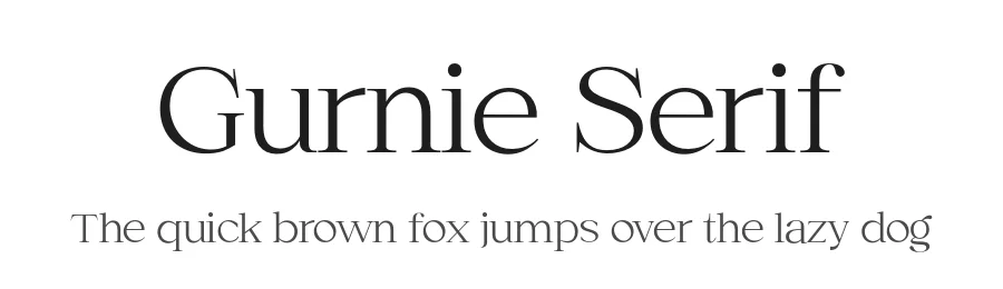 Gurnie Serif by By Abdul Artega — Serif Font