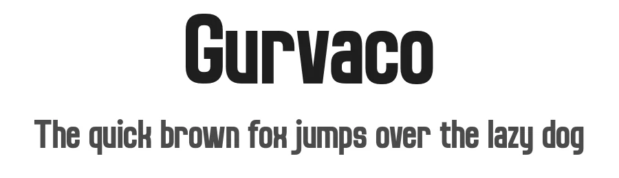 Gurvaco by Say Studio — Display Font