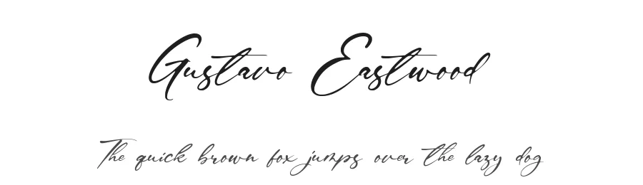 Gustavo Eastwood by Balpirick Studio — Script Handwritten Font