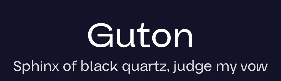 Guton by By Abdul Artega — Sans Serif Font — thumbnail 2