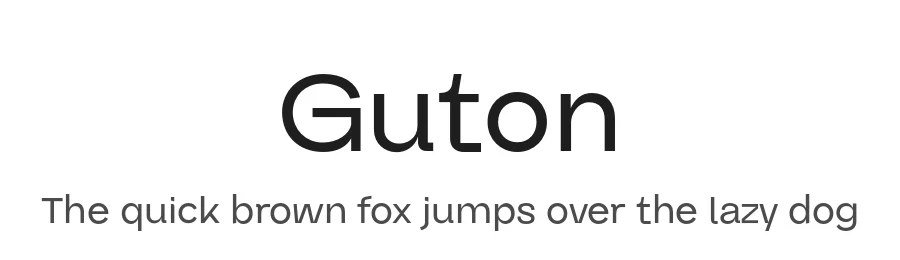 Guton by By Abdul Artega — Sans Serif Font