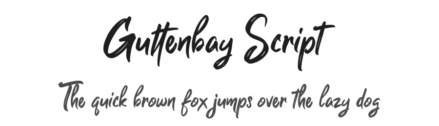 Guttenbay Script by Rian Rahardi — Script Handwritten Font