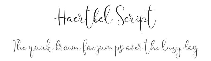 Haertbel Script by Syahputra/Bexxtype — Script Handwritten Font
