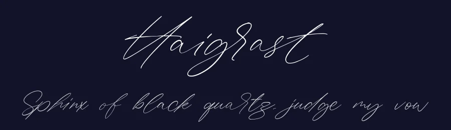 Haigrast by alphabeta — Script Handwritten Font — thumbnail 2