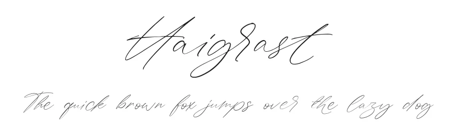 Haigrast by alphabeta — Script Handwritten Font