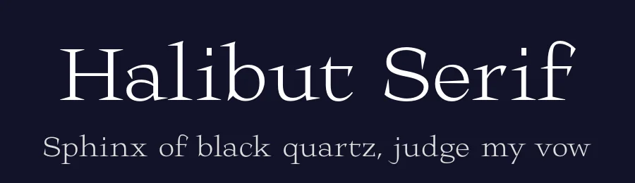 Halibut Serif by Matteo Maggi — Serif Font — thumbnail 2