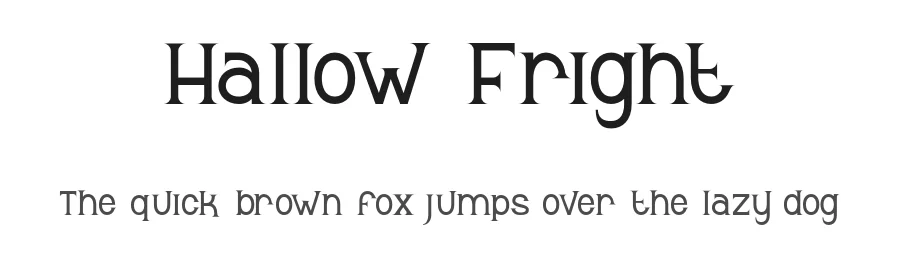 Hallow Fright by Virgi Putra Alwi — Display Font